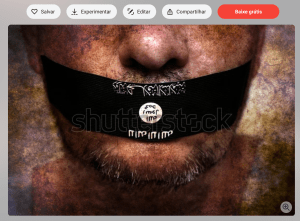 Foto de banco de imagens, com bandeira do Estado Islâmica, é a mesma usada por vídeo da campanha