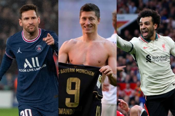 Messi, Lewandowski e Salah são os finalistas ao prêmio de melhor do mundo