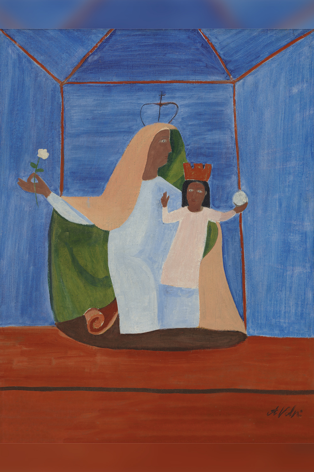 OUSADIA - O quadro que mostra a Madona e o Menino Jesus negros: uma avançada piscadela para a diversidade -