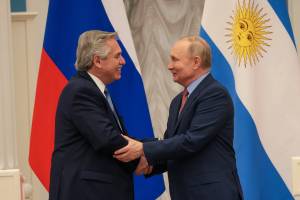 Alberto Fernández e Vladimir Putin
