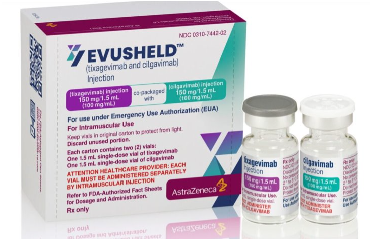 Evusheld, medicamento para Covid-19 da AstraZeneca