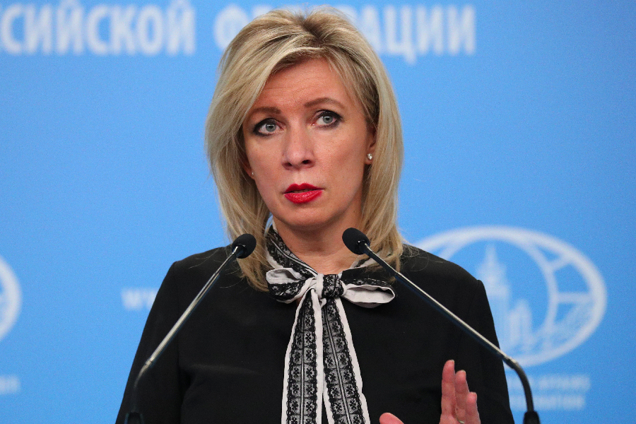 A porta-voz do Ministério das Relações Exteriores da Rússia, Maria Zakharova -
