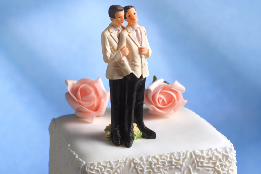 Gay male wedding figurines - Casamento entre homens gays