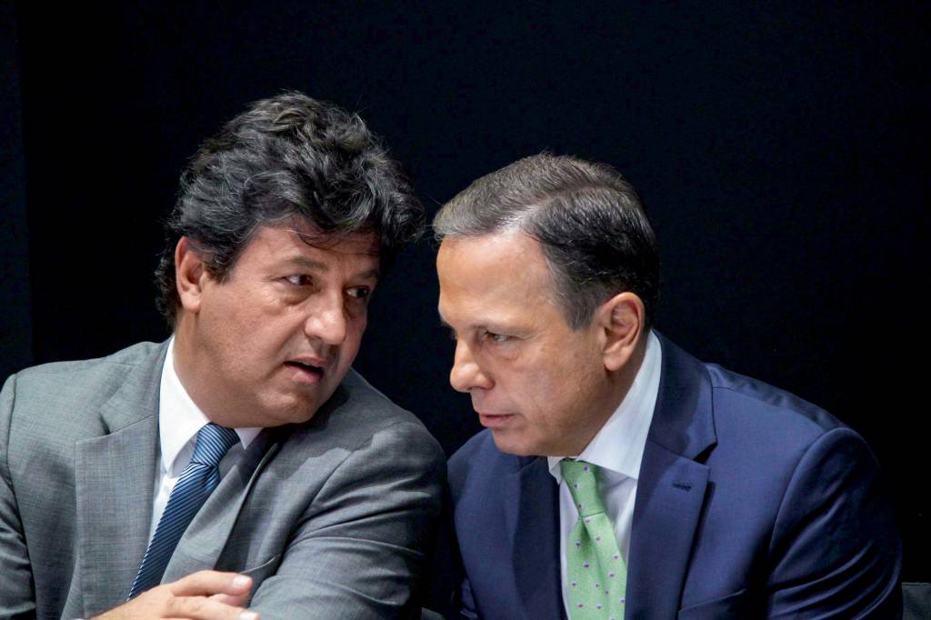 PALANQUE - Mandetta e Doria: com o ex-ministro fora do páreo, o novo partido pode ainda apoiar outro presidenciável -