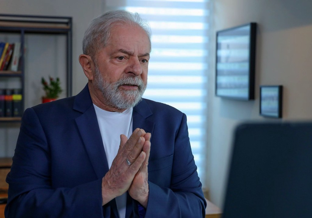 Presidente Lula durante reunião ministerial, no Palácio do Planalto