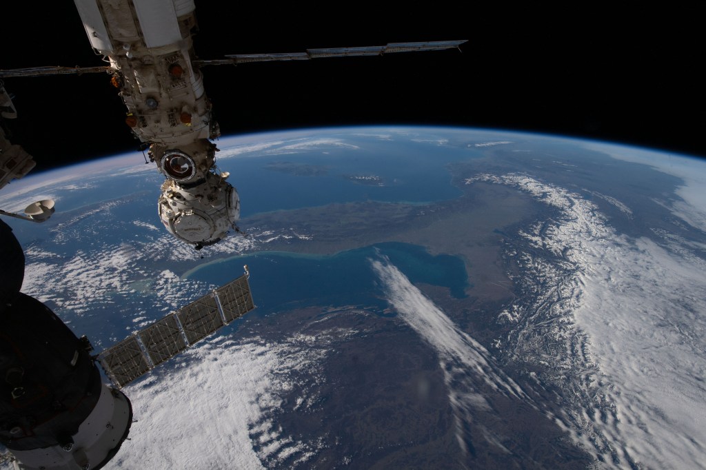 Visão da Terra a partir da Estação Espacial Internacional (ISS)