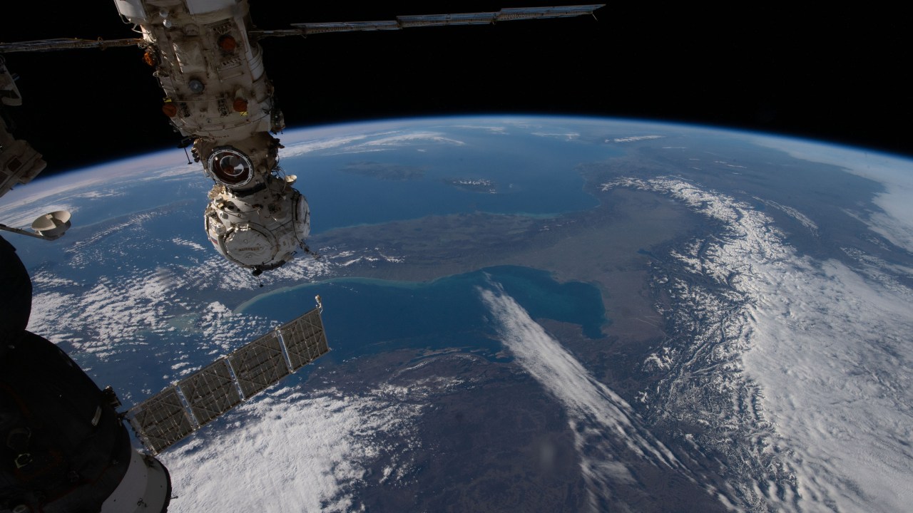Visão da Terra a partir da Estação Espacial Internacional (ISS)