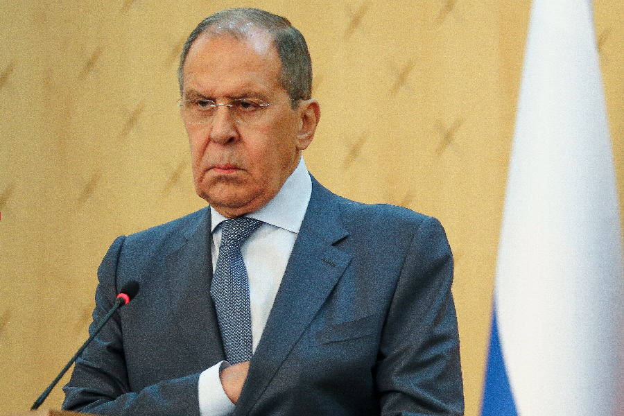 O ministro das Relações Exteriores da Rússia, Sergei Lavrov.