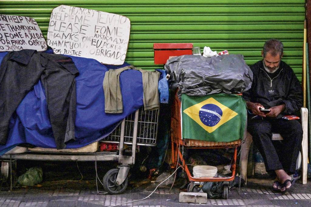 RETROCESSO - Miséria nas ruas de São Paulo: sinônimo de tristeza no Brasil -