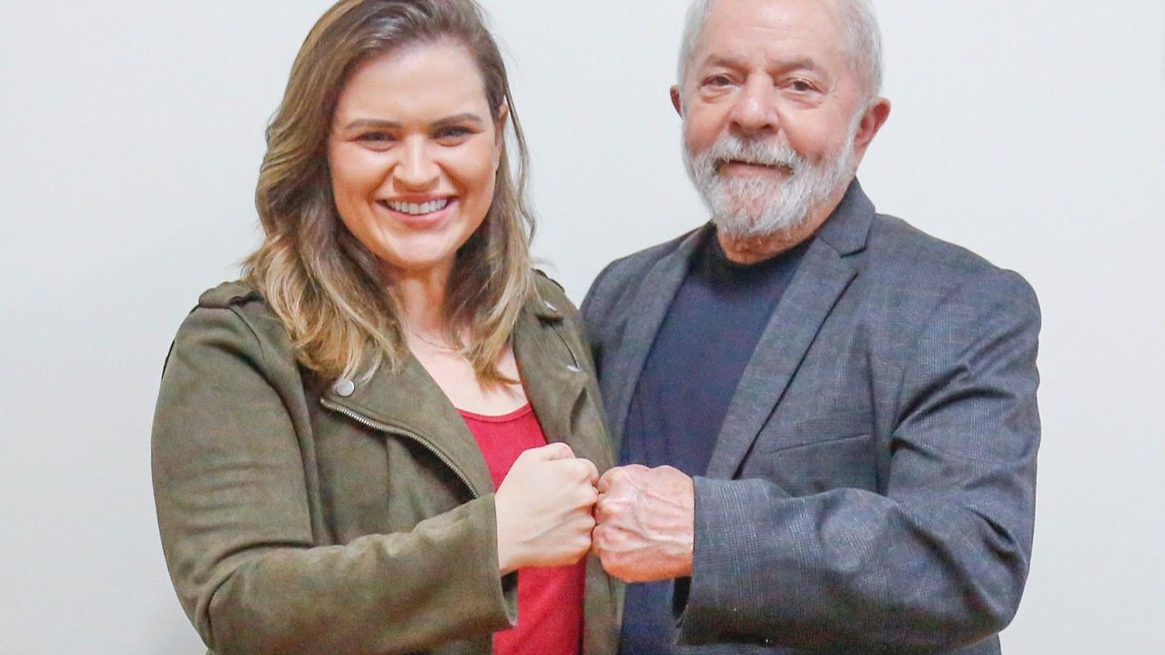 A deputada federal Marília Arraes (PT-PE) e o ex-presidente Lula