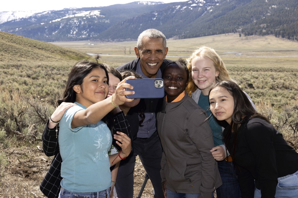 RICO E FAMOSO - Obama: selfies durante a gravação da série sobre parques -