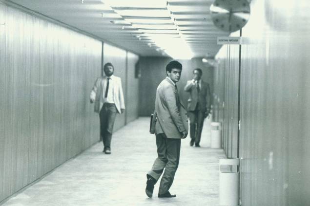 Aécio Neves no Palácio do Planalto, em 1984 - Aécio Neves no Palácio do Planalto, em 1984 -