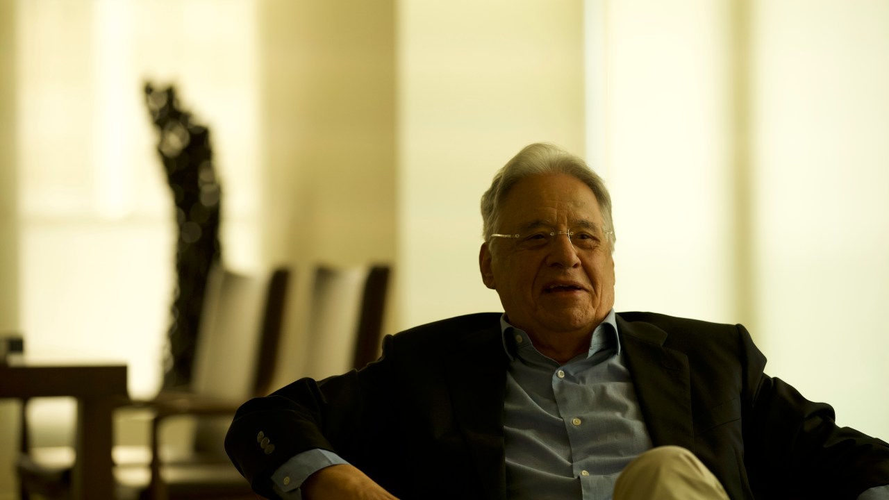 O ex-presidente Fernando Henrique Cardoso (PSDB) durante gravações do documentário 'O presidente improvável'