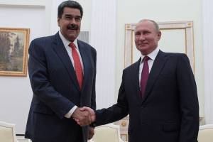 O presidente da Venezuela, Nicolás Maduro, e o presidente da Rússia, Vladimir Putin, em encontro no Kremlin – 25/09/2019 –