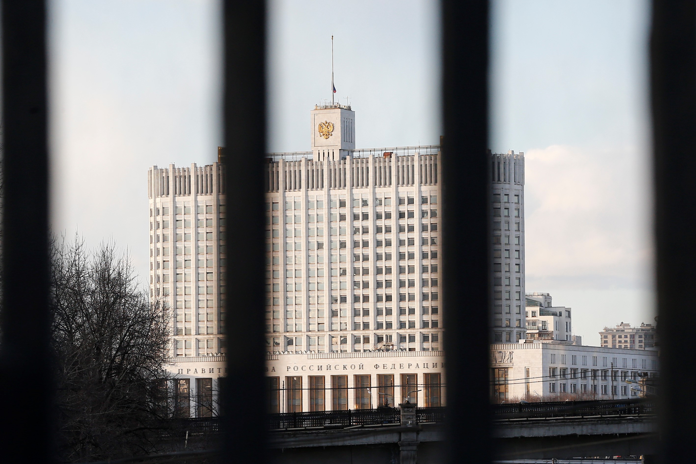 A Casa Branca, escritório do primeiro-ministro russo, em Moscou. 28/03/2022