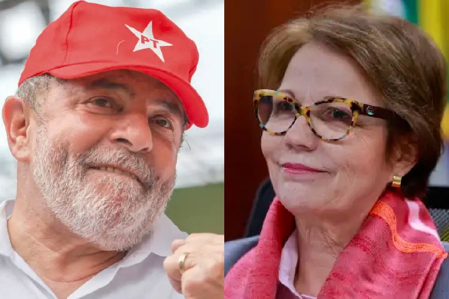 O ex-presidente Lula e a ministra da Agricultura, Tereza Cristina