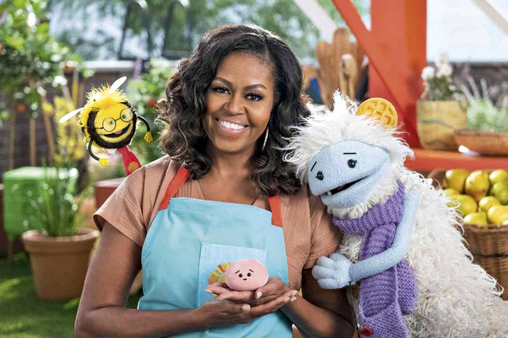 SIMPATIA - Michelle lança programa infantil: agitação fora da Casa Branca -