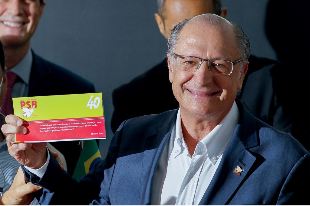 Revista Veja Brasília, 23.03.2022 Geraldo Alckmin durante filiação ao PSB Foto: Sergio Dutti