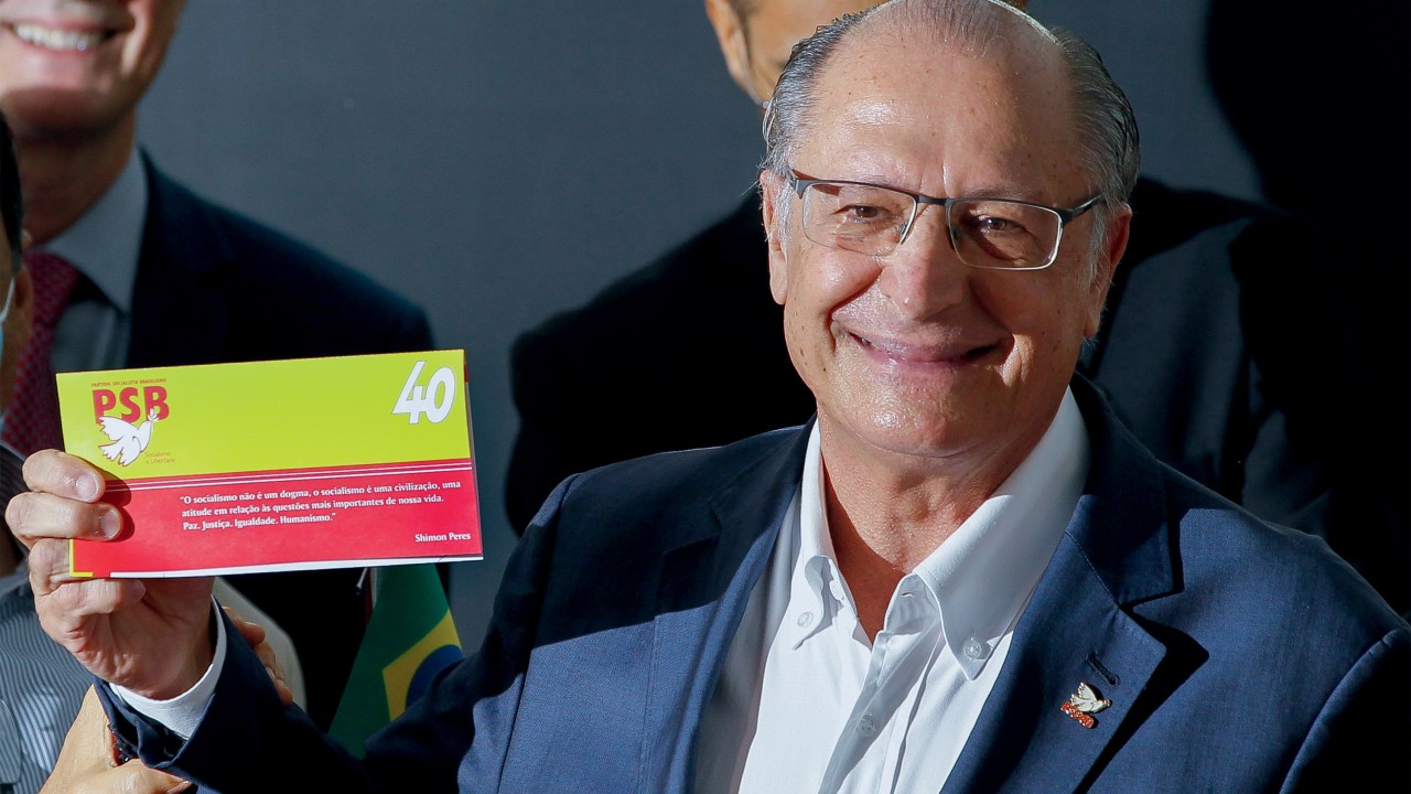 Revista Veja Brasília, 23.03.2022 Geraldo Alckmin durante filiação ao PSB Foto: Sergio Dutti
