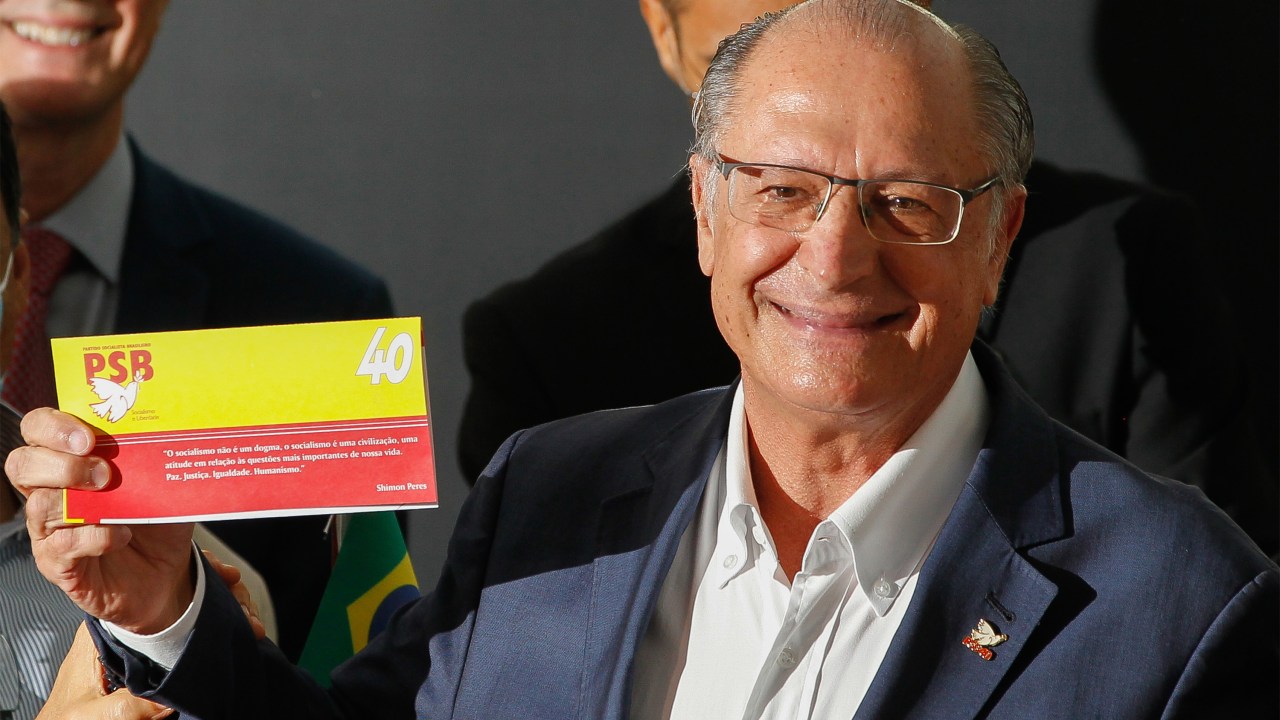 Revista VejaBrasília, 23.03.2022Geraldo Alckmin durante filiação ao PSB Foto: Sergio Dutti