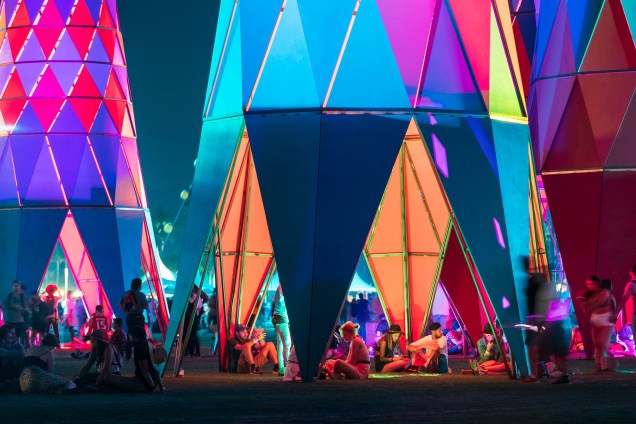 A instalação Sarbale Ke, no festival de música e artes Coachella de 2019 -