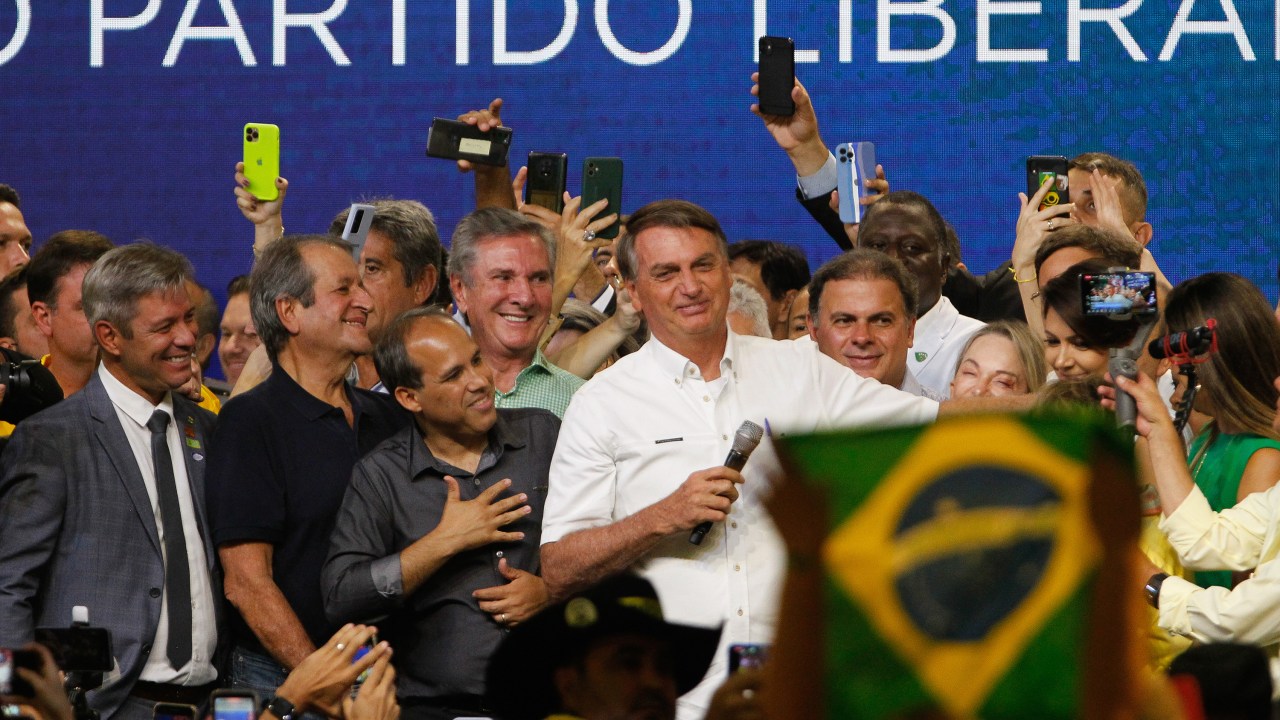 Bolsonaro em evento do PL em Brasília 27/03/2022