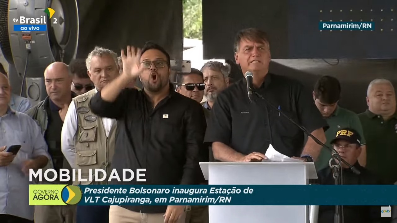 Bolsonaro participa de evento no Rio Grande do Norte