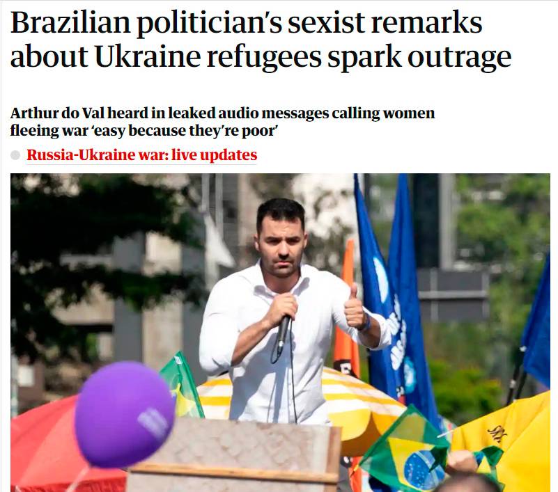 guard Matéria do jornal 'The Guardian' sobre o caso Arthur do Val -