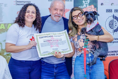 Lula durante evento para proteção dos animais