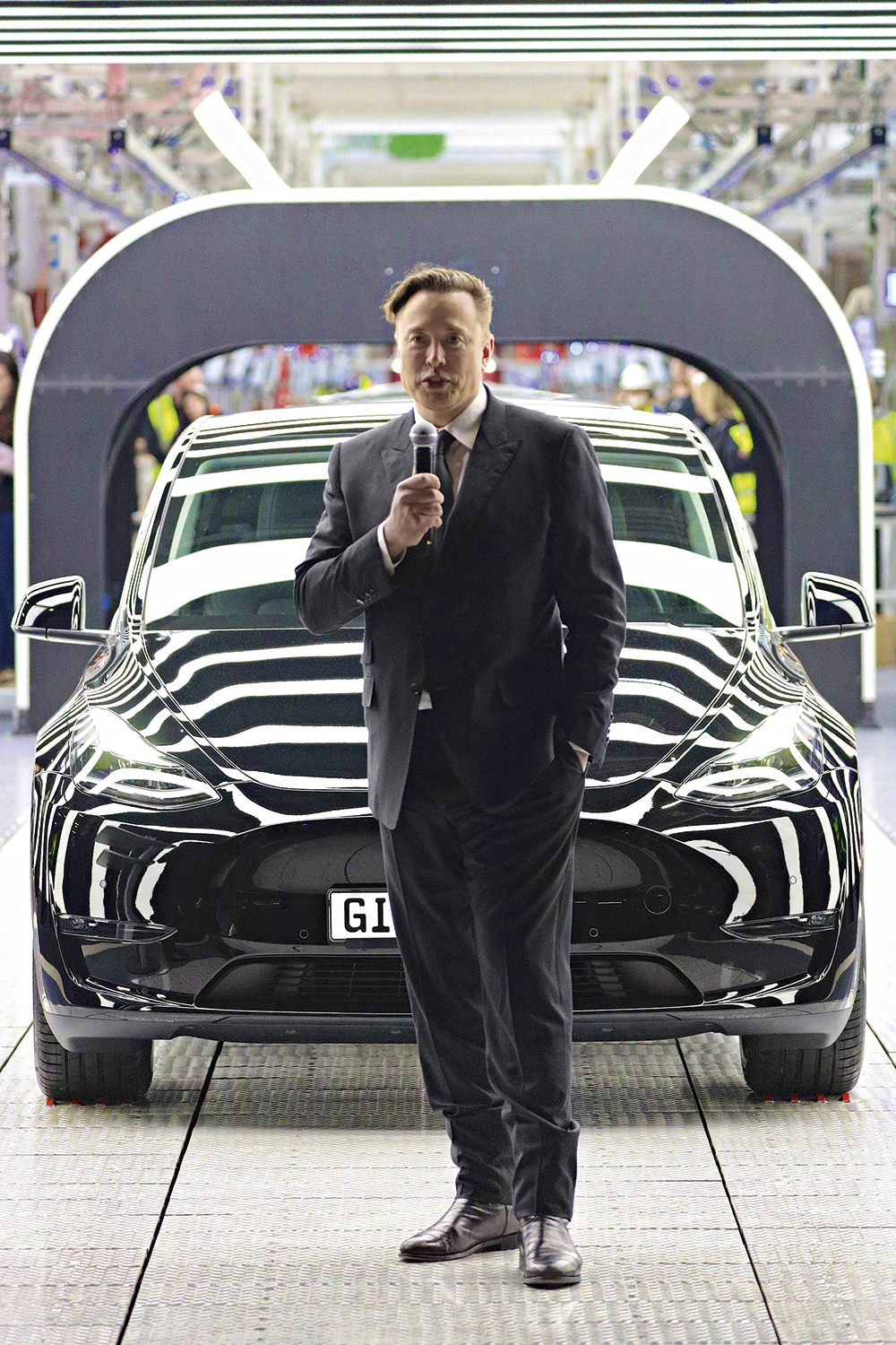 DECISÃO PERSPICAZ - Elon Musk, na inauguração da nova fábrica em Berlim: o trilionário selou acordo secreto com a Vale -