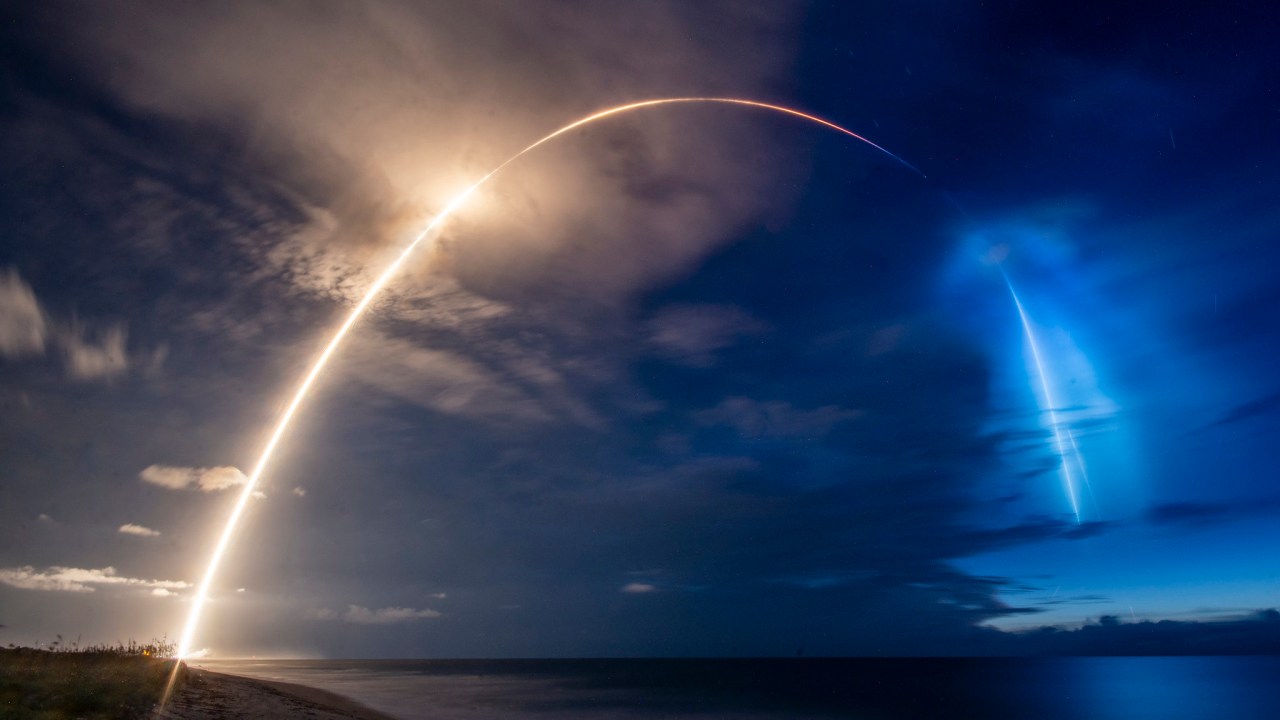 Lançamento dos satélites Starlink, da SpaceX; empresa recebeu US$ 70 milhões para projetos em parceria com a Nasa -