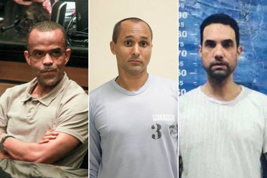 Beira-Mar-MarcinhoVP-Jairinho CLIENTELA - Fernandinho Beira-Mar, Marcinho VP e Jairinho (de cima para baixo): “Ninguém mexe comigo”, diz Flávia, orgulhosa das conexões -
