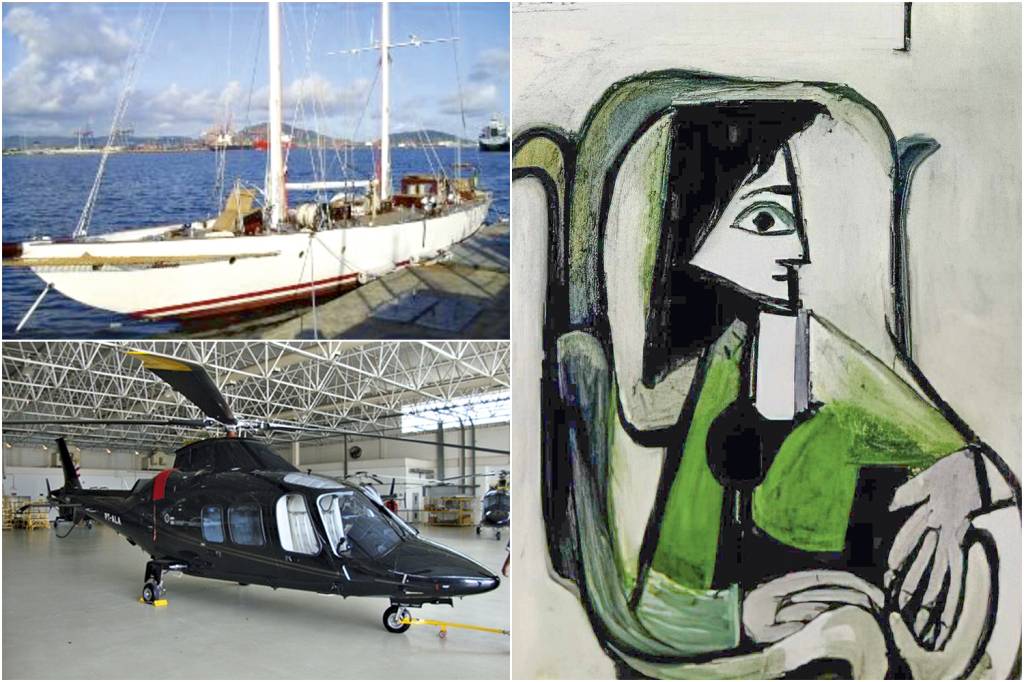 CAROLINA-ANDRAUS-VELEIRO-ATREVIDA-GILBERTO-MIRANDA-2010.png REQUINTE - Itens de luxo: veleiro dos anos 1920, um Picasso avaliado em 5 milhões de reais e um helicóptero Agusta de 8 milhões de reais para viagens curtas -