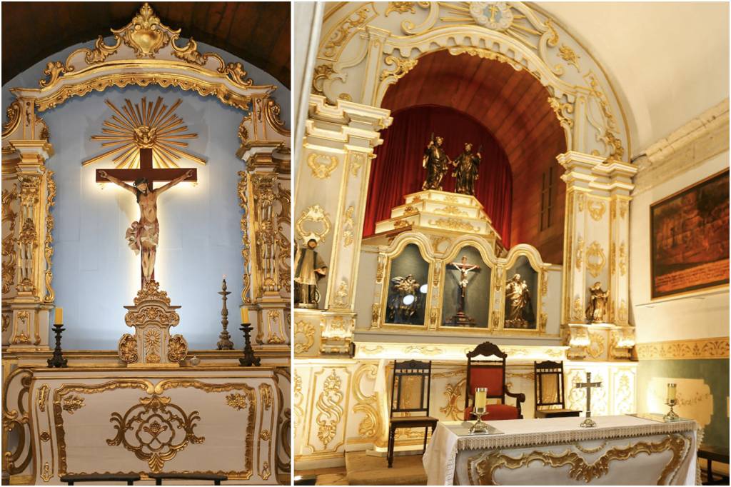 IGREJA-SAO-COSME-E-SAO-DAMIAO-1-FOTO–IVONILDO-PEDRO-9.jpg INTERIORES - Altares, pinturas, imagens e ornamentos: a proposta da equipe responsável pelo trabalho foi retomar as formas originais da maioria das peças -
