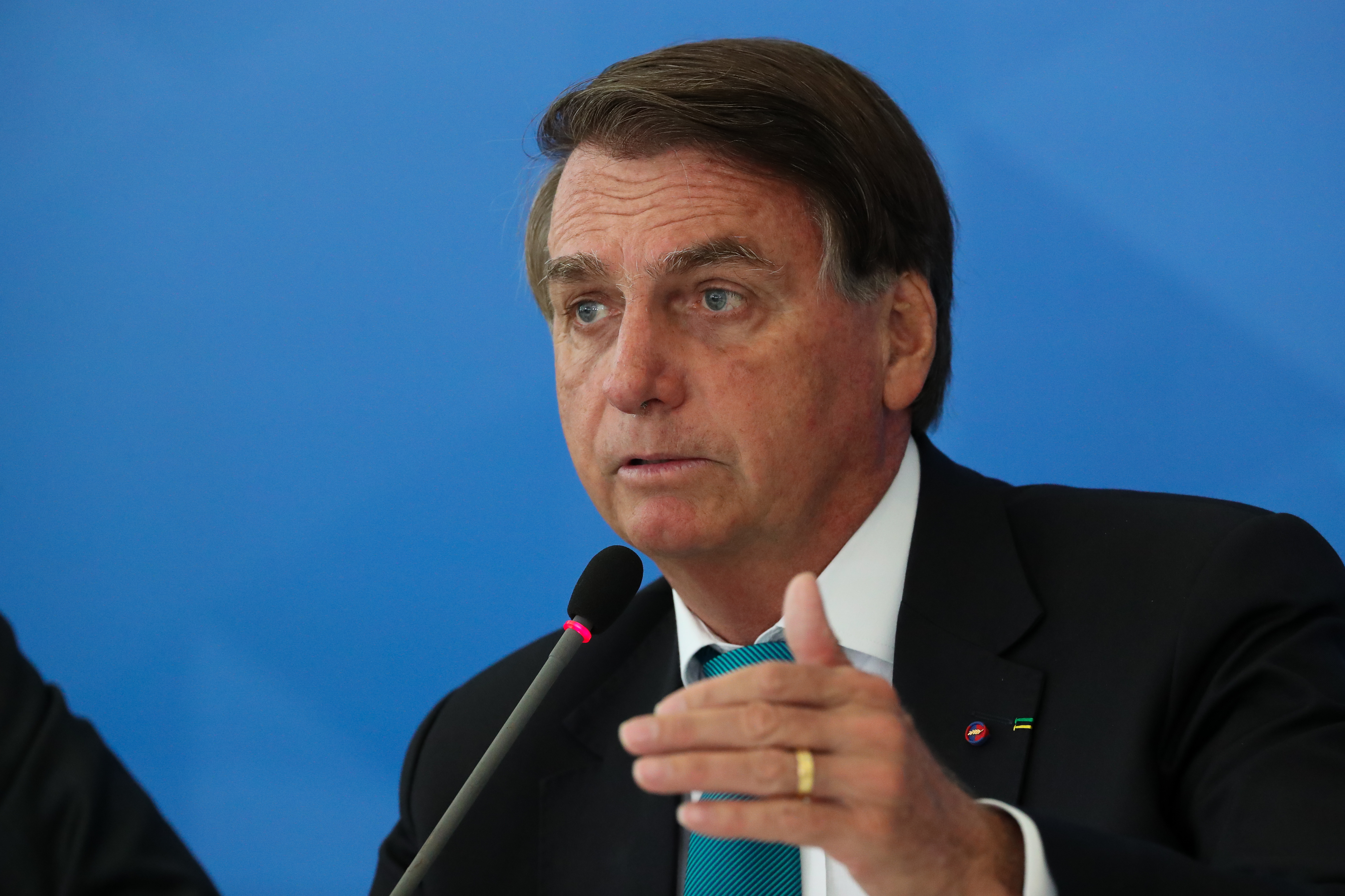 O presidente Jair Bolsonaro (PL) -
