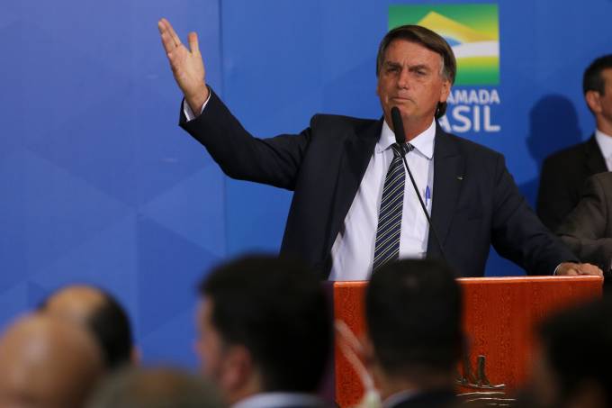O presidente da República, Jair Bolsonaro, participa de Encontro com deputados no Palácio do Planalto,em Brasília