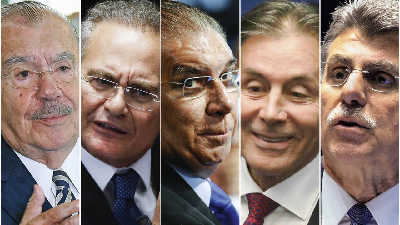 TRAMA - José Sarney, Renan Calheiros, Jader Barbalho, Eunício Oliveira e Romero Jucá: a velha guarda em ação -