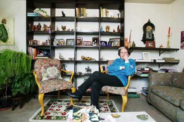 A escritora Lygia Fagundes Telles, em 2008 - A escritora Lygia Fagundes Telles, em 2008 -