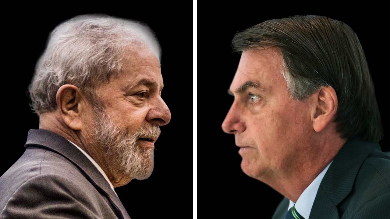 Ex-presidente Lula e Jair Bolsonaro, atual mandatário