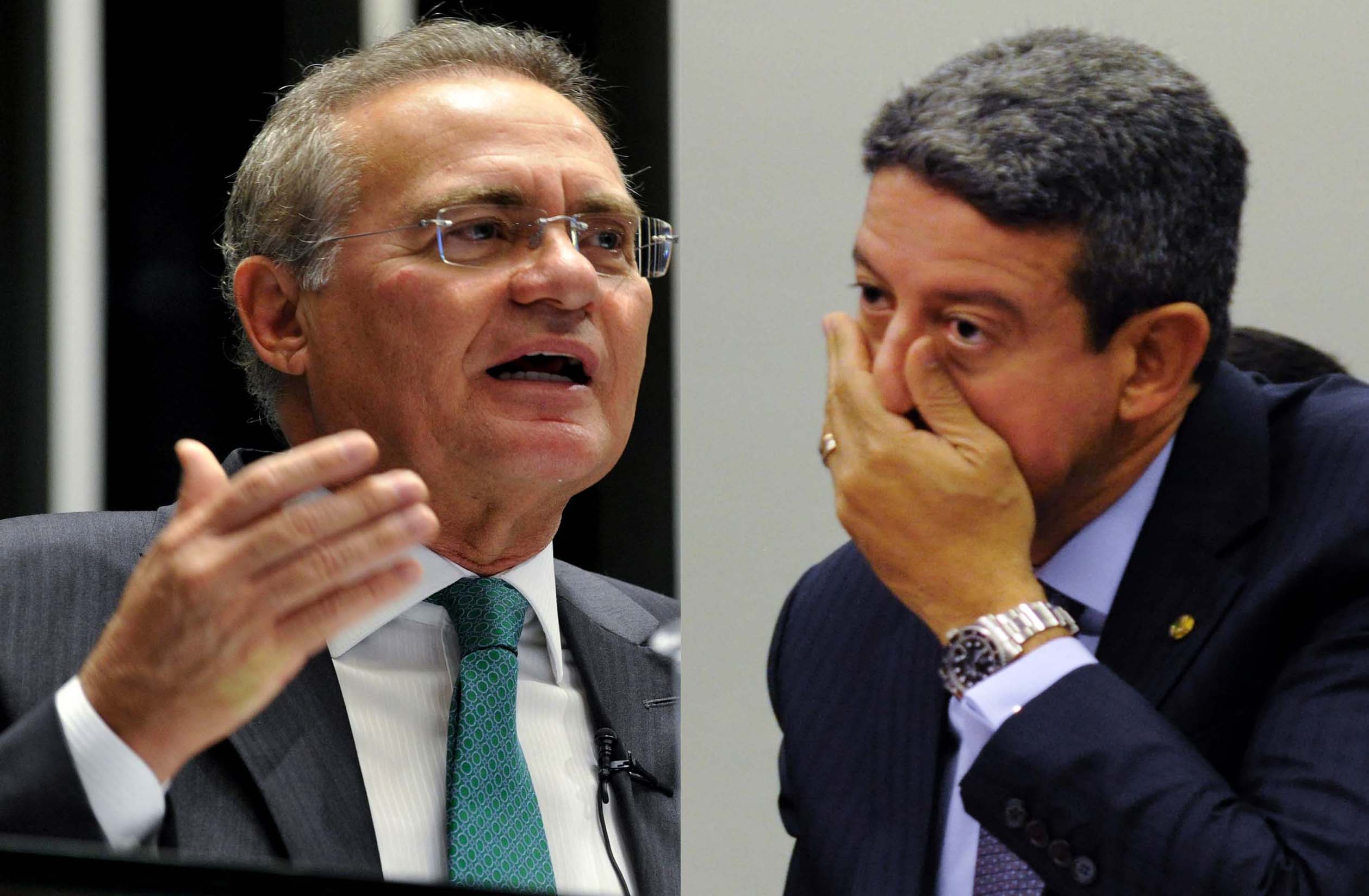 Senator Renan Calheiros (MDB-AL) and federal deputy Arthur Lira (PP-AL) Read more at: https://veja.abril.com.br/coluna/radar/rivais-na-eleicao-em-alagoas- lira-and-renan-attack-in-the-nets/