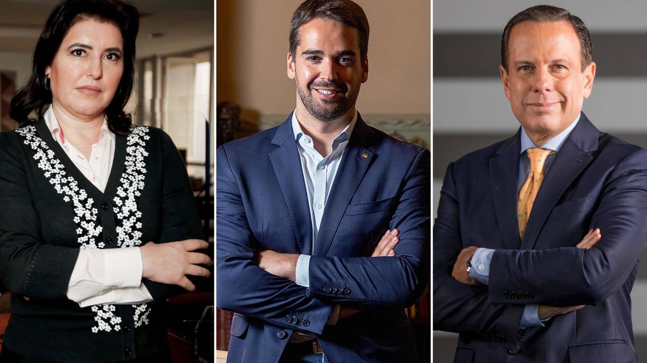 Simone Tebet, Eduardo Leite e João Doria -