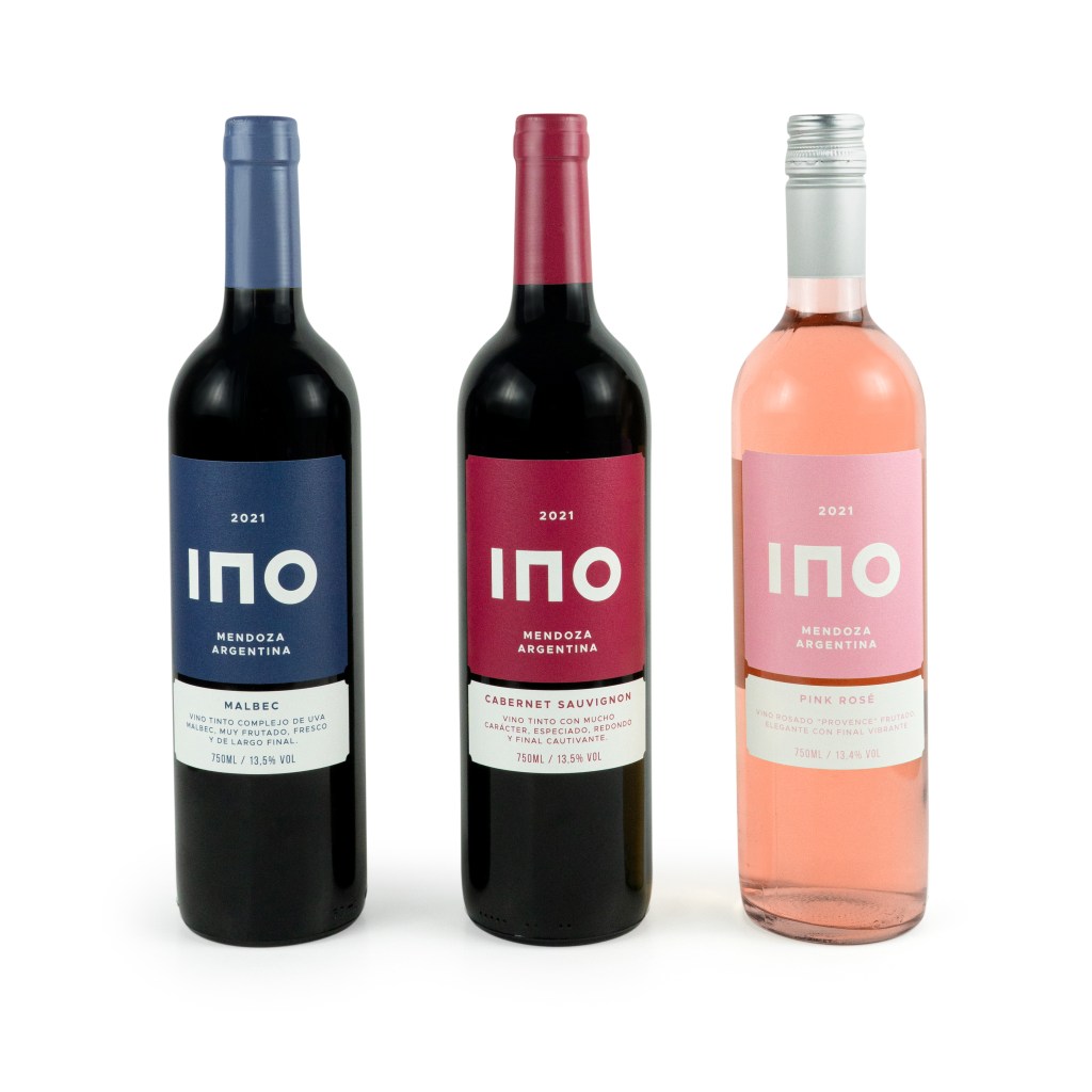 Linha de vinhos INO, produzidos na Argentina, inauguram a marca própria do app Daki -