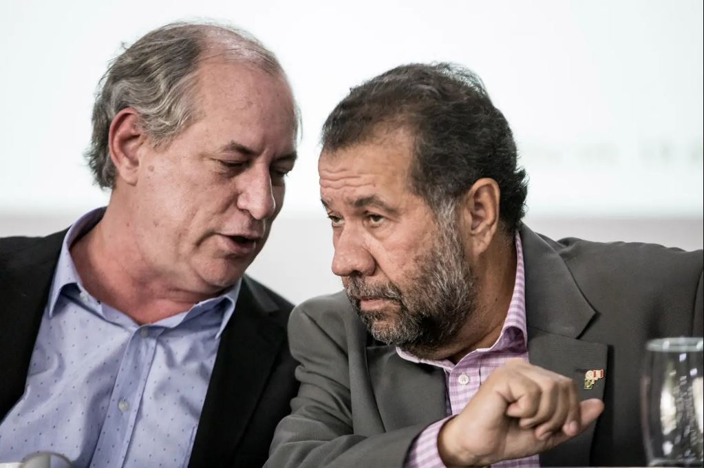 Ciro Gomes, candidato do PDT, e Carlos Lupi, presidente do partido -