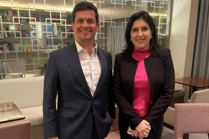 Moro se re&uacute;ne com Tebet e Leite ap&oacute;s negar ter desistido da Presid&ecirc;ncia |  VEJA