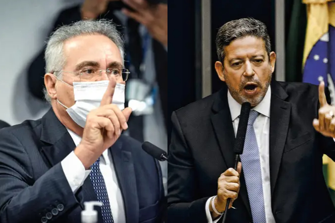 O senador Renan Calheiros (MDB-AL) e o deputado federal Arthur Lira (PP-AL)