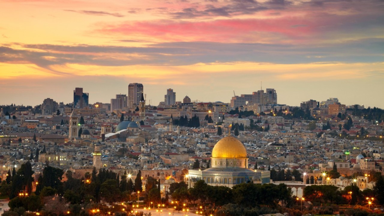 Vista de Jerusalém, em Israel