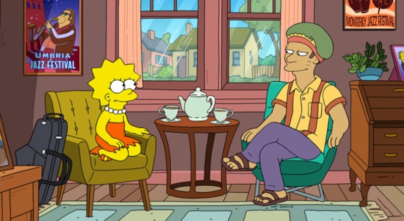 Lisa e o personagem vivido pelo ator surdo John Autry II em novo episódio de Os Simpsons -