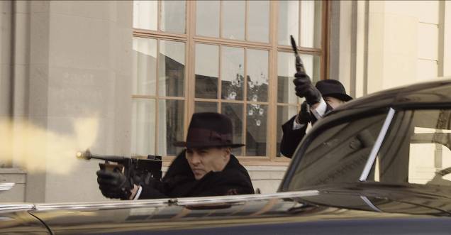 Johnny Depp no filme "Inimigos Públicos", 2009 de Michael Mann.