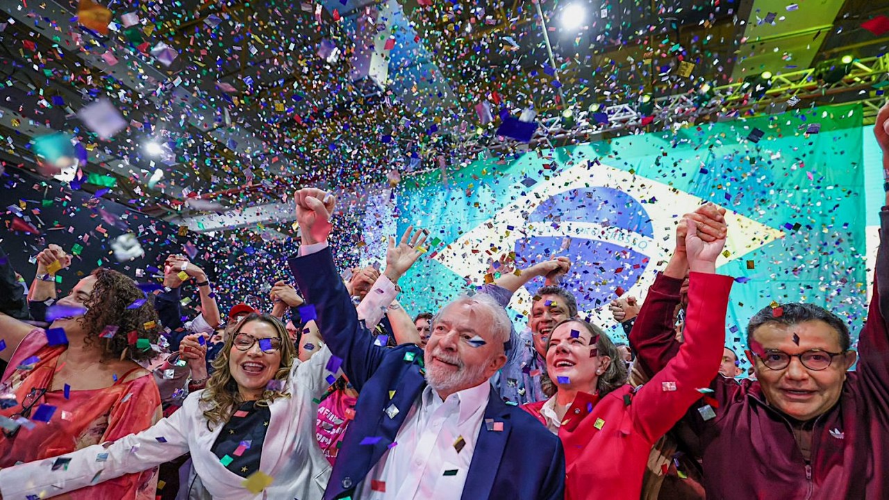 Lula durante o lançamento de sua candidatura a presidência da República