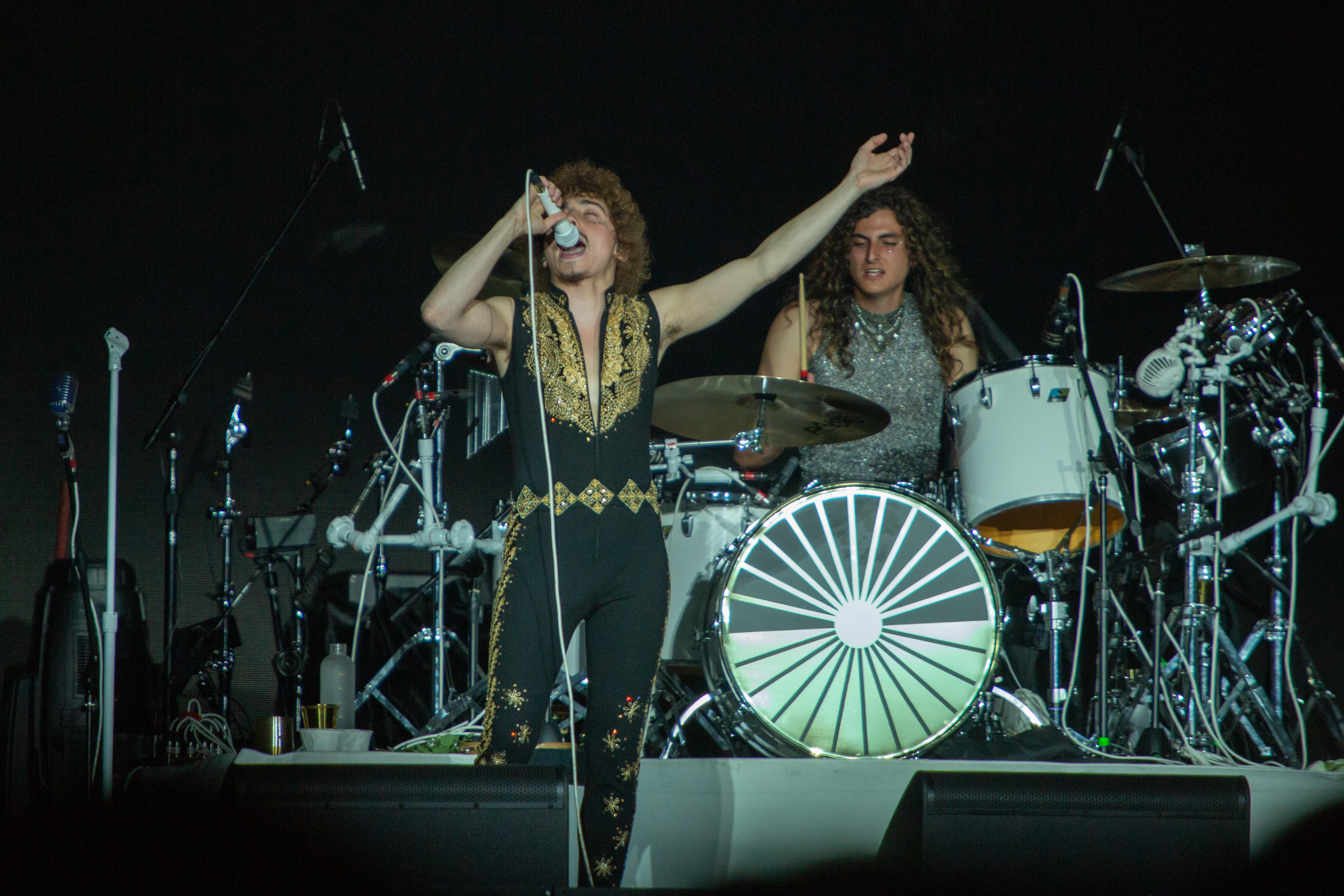 A banda Greta Van Fleet fez o show de abertura para o Metallica, no estádio do Morumbi, em São Paulo - 10/05/2022 -